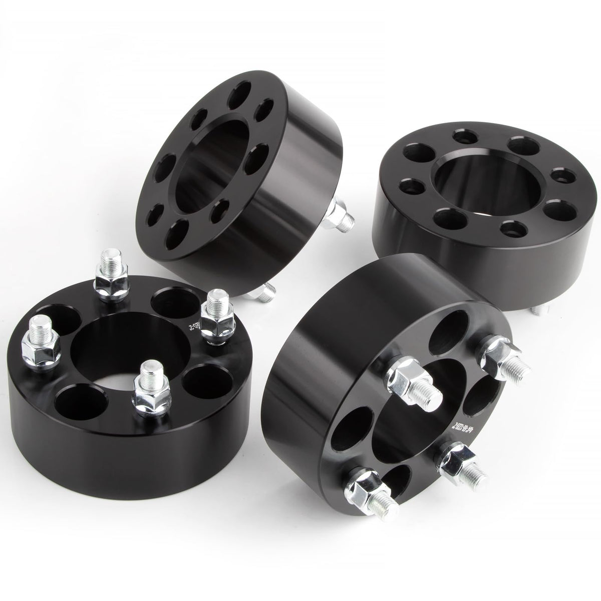 JiiinMiiin front view of four packaged wheel spacers showing compact box and parts, clear protection