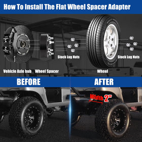 JiiinMiiin kit layout with spacers, studs, lug nuts and instruction booklet ready for installation