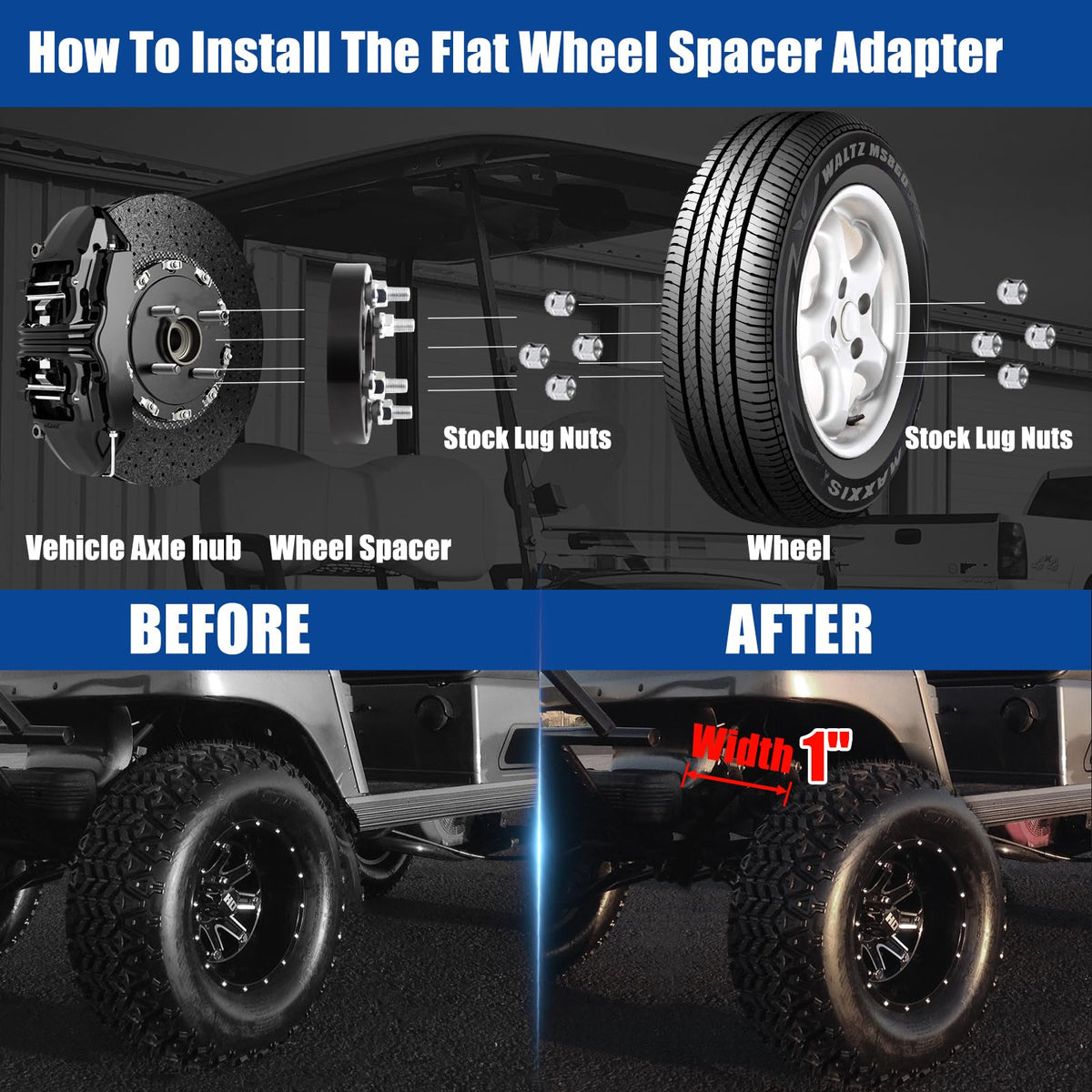 JiiinMiiin on a golf cart showing wider stance and better stability