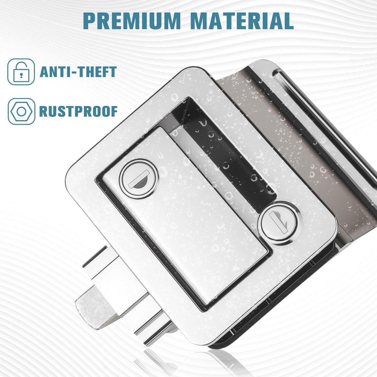 Jiimee installed on RV door demonstrating secure fit and easy operation benefit