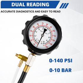 Jiimee closeup of 3.5 inch gauge face for fast accurate readings