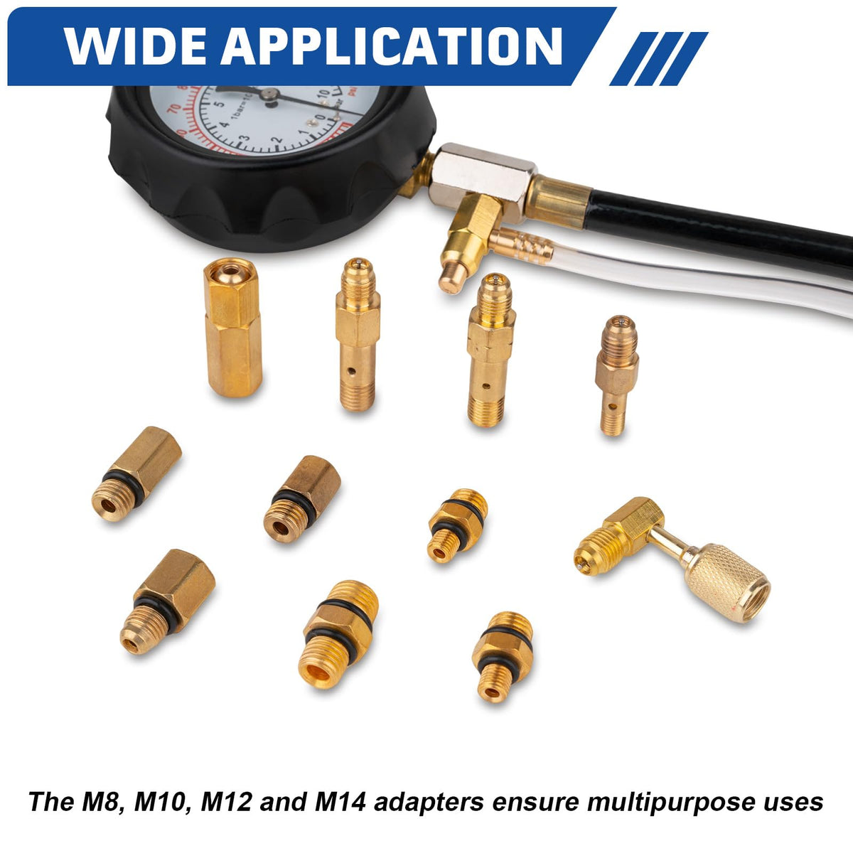 Jiimee chemical-resistant hoses and heavy clamps for safe diagnostics