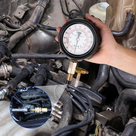 Jiimee tester attached to a fuel rail demonstrating practical use