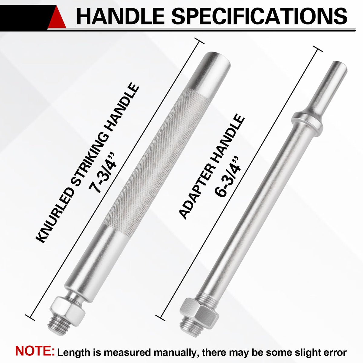 Jiimee knurled striking handle texture offering secure grip and safer impacts