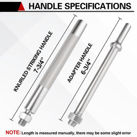 Jiimee knurled striking handle texture offering secure grip and safer impacts