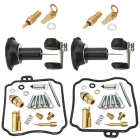 JIK carburetor kit front packaging showing complete replacement set and compatibility