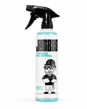 Jimbos front bottle photo showing label and easy-spray benefit