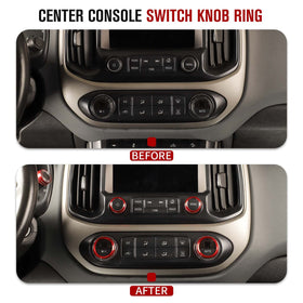Jimen lifestyle truck interior with red accents highlighting personalized cabin style