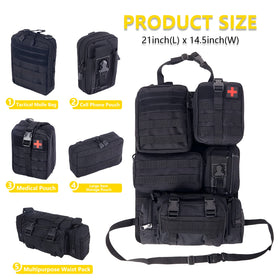 Jimikay five detachable MOLLE pouches arranged to show modular organization benefit