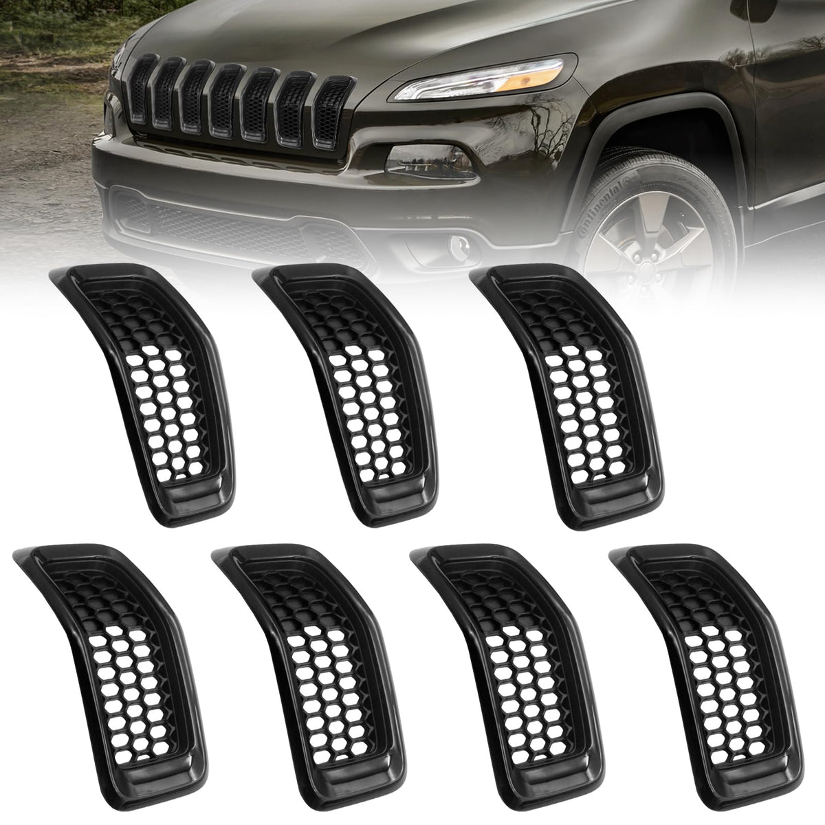 JINCHEN front overview showing full grille inserts improving protection