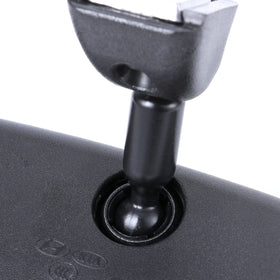 JINGEA mirror held by hand to show scale and easy handling during installation