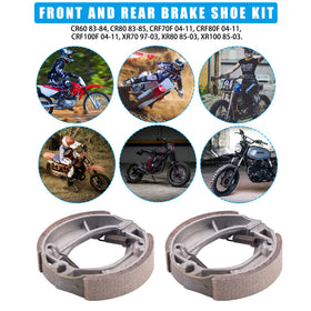 JINGKE brake shoe next to ruler showing dimensions for accurate fit confirmation