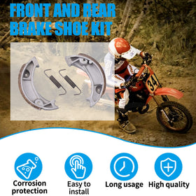 JINGKE brake shoes mounted on a hub demonstrating correct installation fit