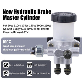 JINGKE master cylinder installed on a go kart demonstrating direct-fit replacement benefits