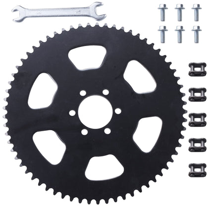 JINGKE sprocket front view showing bolt pattern and durable finish for reliable fit