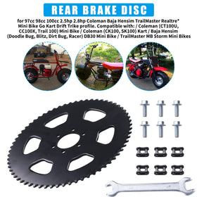 JINGKE sprocket beside ruler to show measurements and confirm correct size