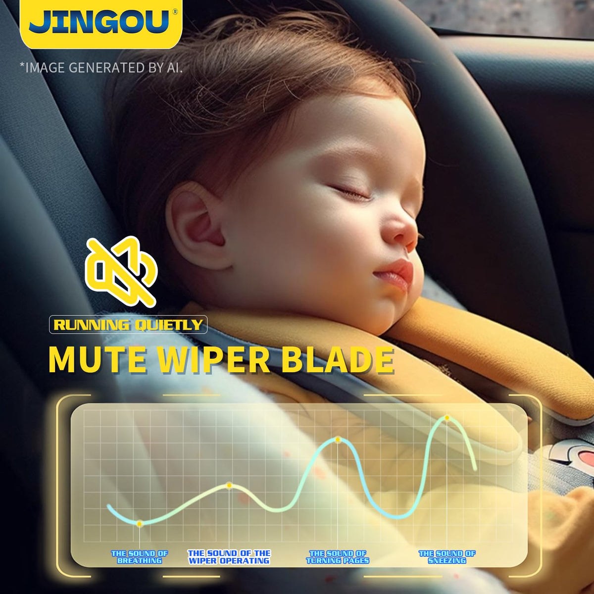 JINGOU blade being installed on a hook arm demonstrating tool-free quick installation