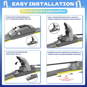 JINGOU 28" and 15" blades side-by-side for quick size verification and correct fitment