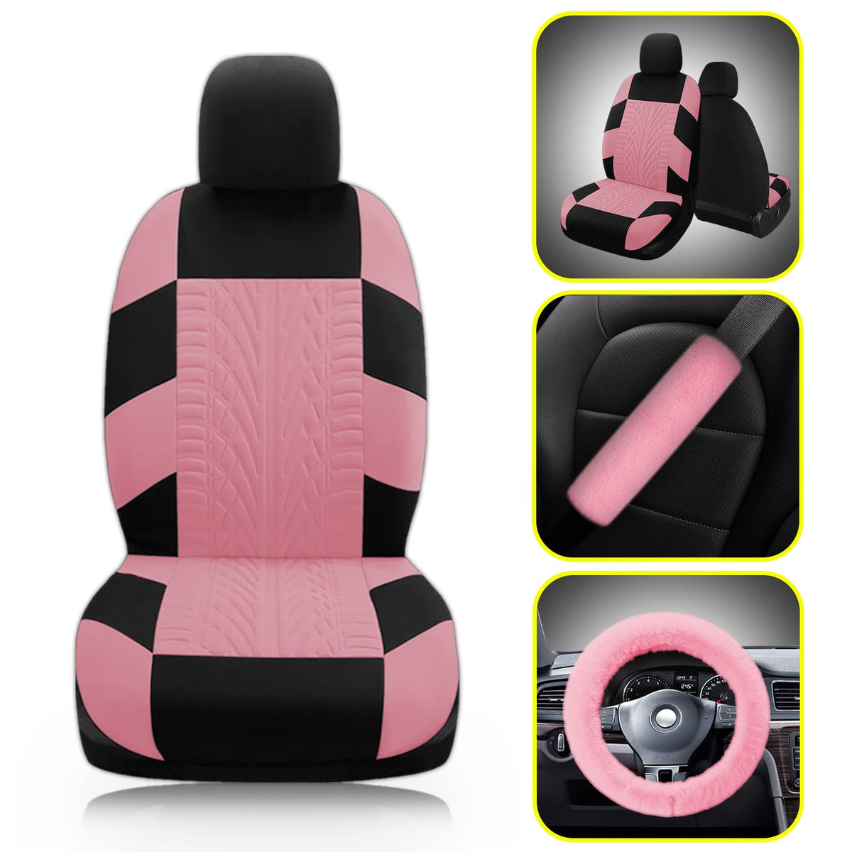JINGSEN handbrake and gearshift plush covers soft-touch benefit