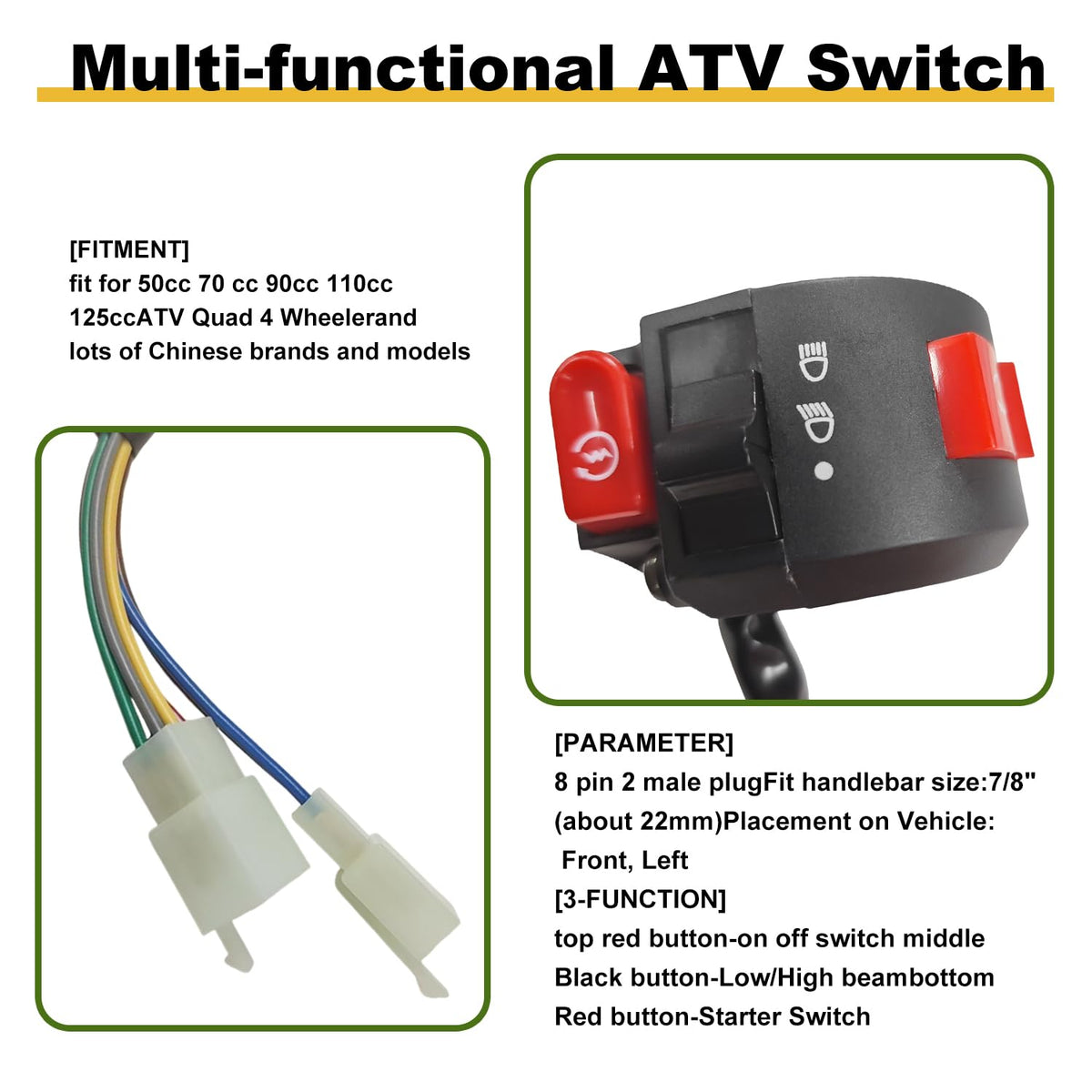 JingSney handlebar switch and key enabling easy control