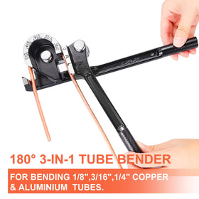 JINGTAO88 flaring tool and five adapters demonstrating multi-size capability