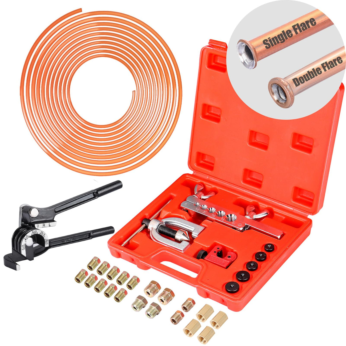 JINGTAO88 front packaging and 25 ft tube showing kit completeness and convenience