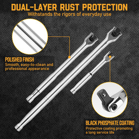 jiouxip breaker bar loosening car lug nut showing improved torque control