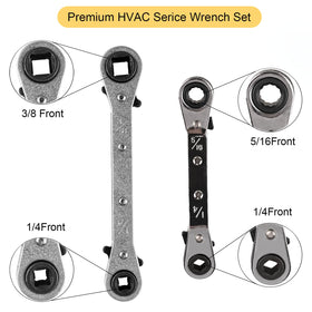 jiouxip hex adapters and ten valve cores laid out for organized quick replacements