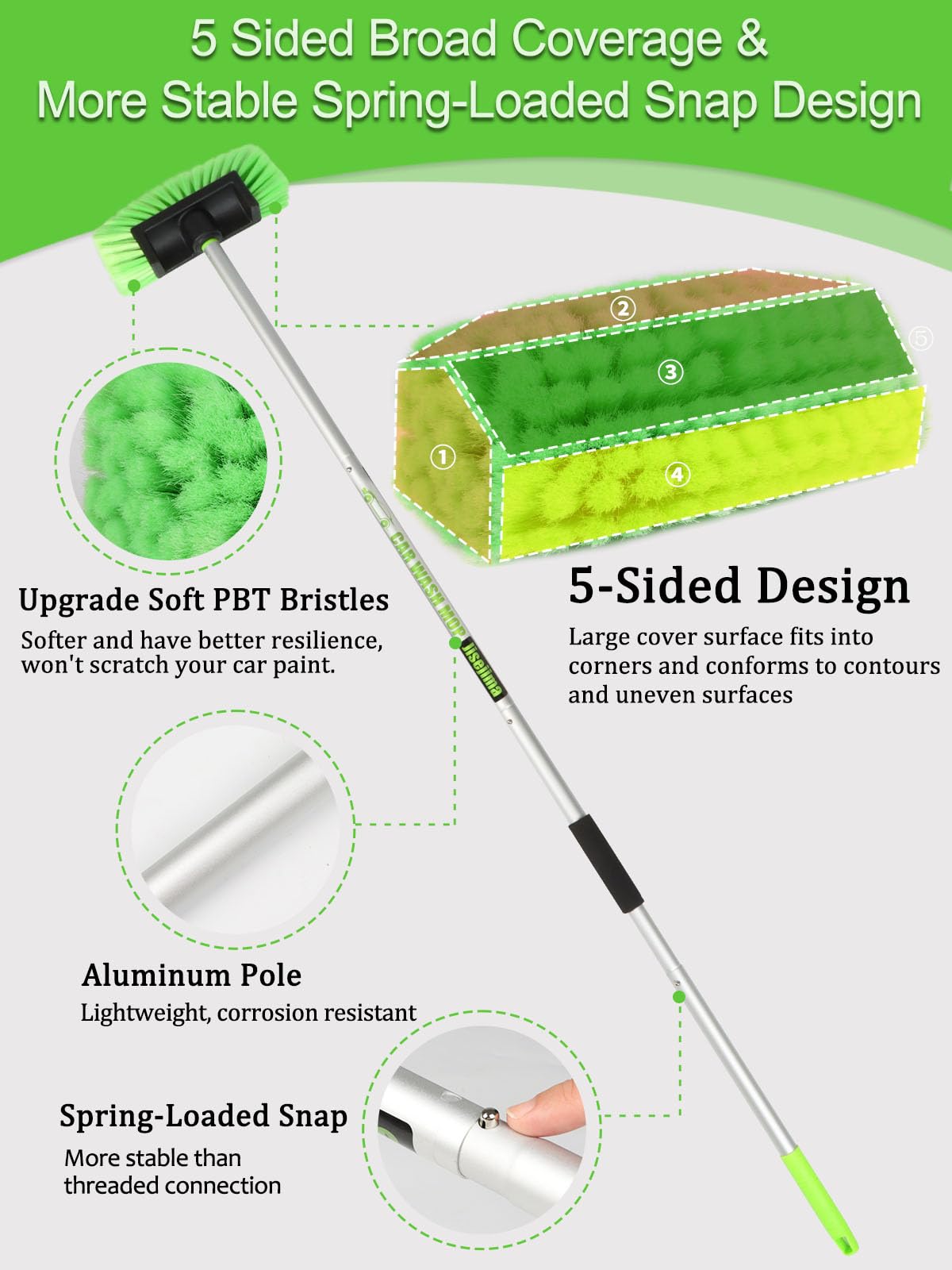 Jisejima close-up of PBT bristles demonstrating soft, low-shed fibers