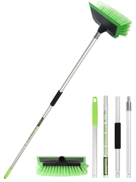 Jisejima front view showing brush and squeegee for dual cleaning benefit