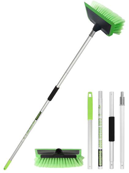Jisejima front view showing brush and squeegee for dual cleaning benefit