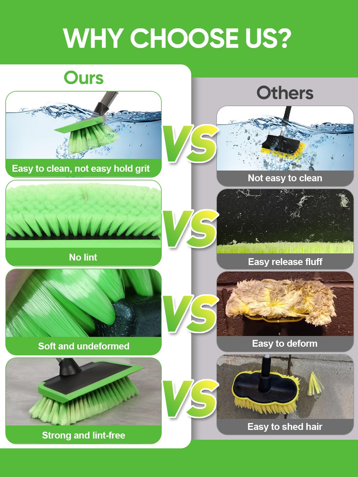 Jisejima rubber squeegee edge detail demonstrating streak-free water removal