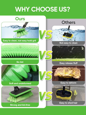 Jisejima rubber squeegee edge detail demonstrating streak-free water removal
