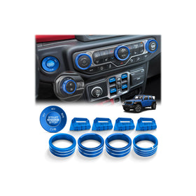 JIYOUNGSEN front packaging of blue knob cover set showing pieces and benefits