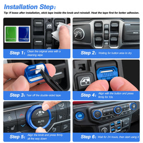 JIYOUNGSEN window switch covers comparison showing protection and clean look