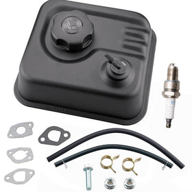 JJing front view fuel tank showing exact-fit replacement for Predator 212cc