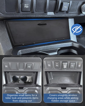 JJMY magnetic lid open showing easy one-handed access and fast convenience