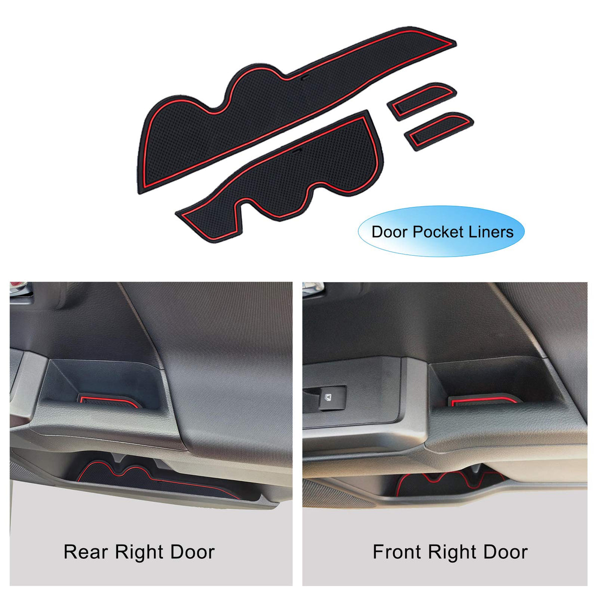 JKCOVER center console inserts detailed view highlighting fit around QI charger and controls