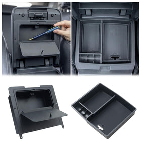 JKCOVER front view of console organizer showing clean fit benefits