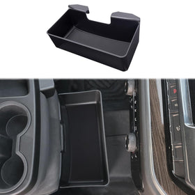 JKCOVER front view of console organizer showing neat storage and quick access