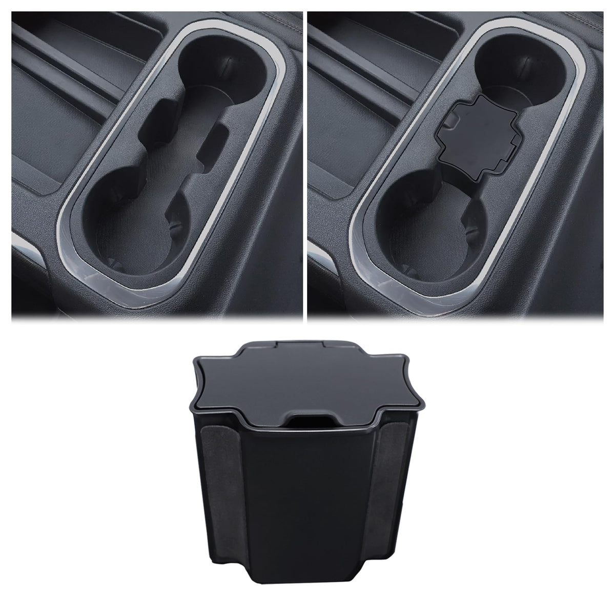 JKCOVER front view coin box showing clean fit and organized storage