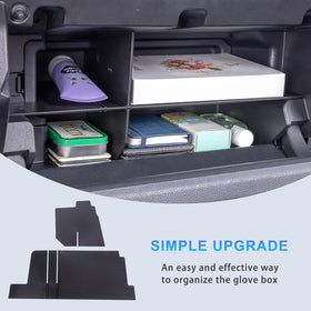 JKCOVER hands inserting dividers showing easy tool-free installation and quick setup