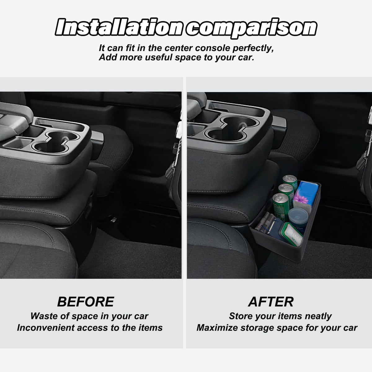 JKCOVER installed in Silverado console demonstrating seamless OEM-like fit