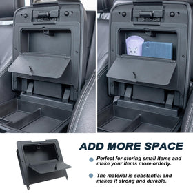 JKCOVER organizer installed in Tacoma console improving cabin order