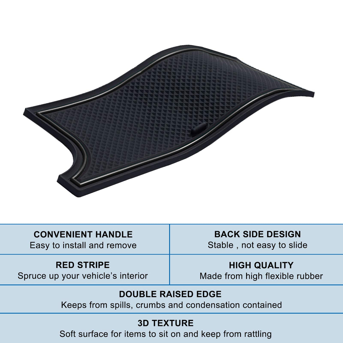 JKCOVER lifestyle photo of Tacoma interior with liners reducing noise