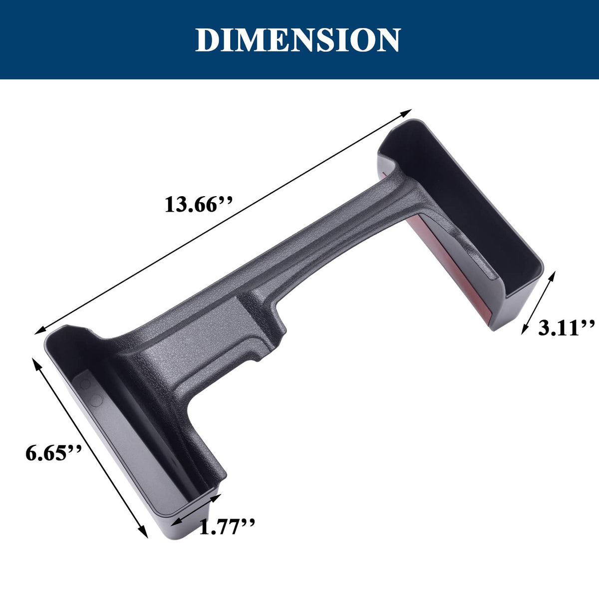 JKCOVER side profile showing precise fit against center console for clean look