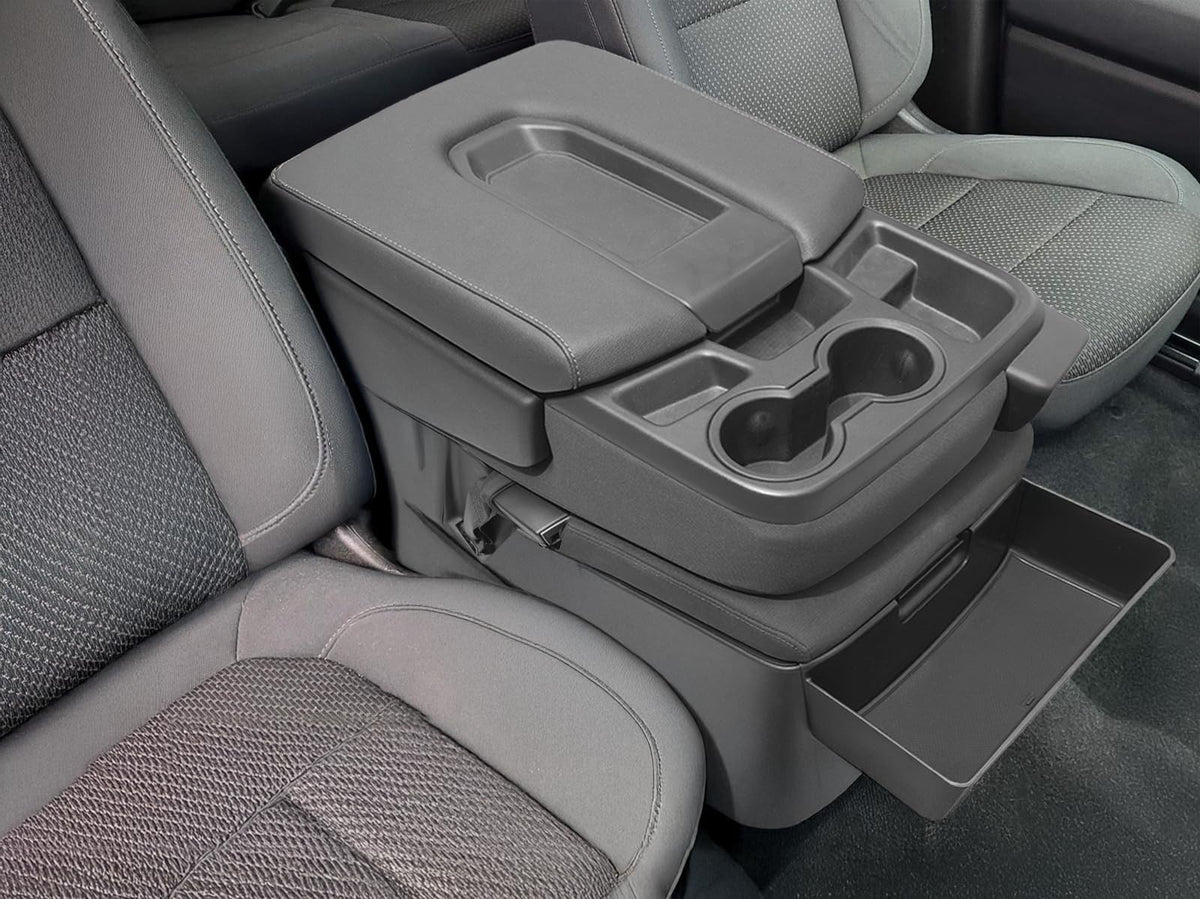 JKCOVER side profile illustrating tailored shape that fits factory console