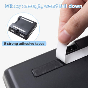 JKCOVER size comparison with wallet illustrating compact secure capacity