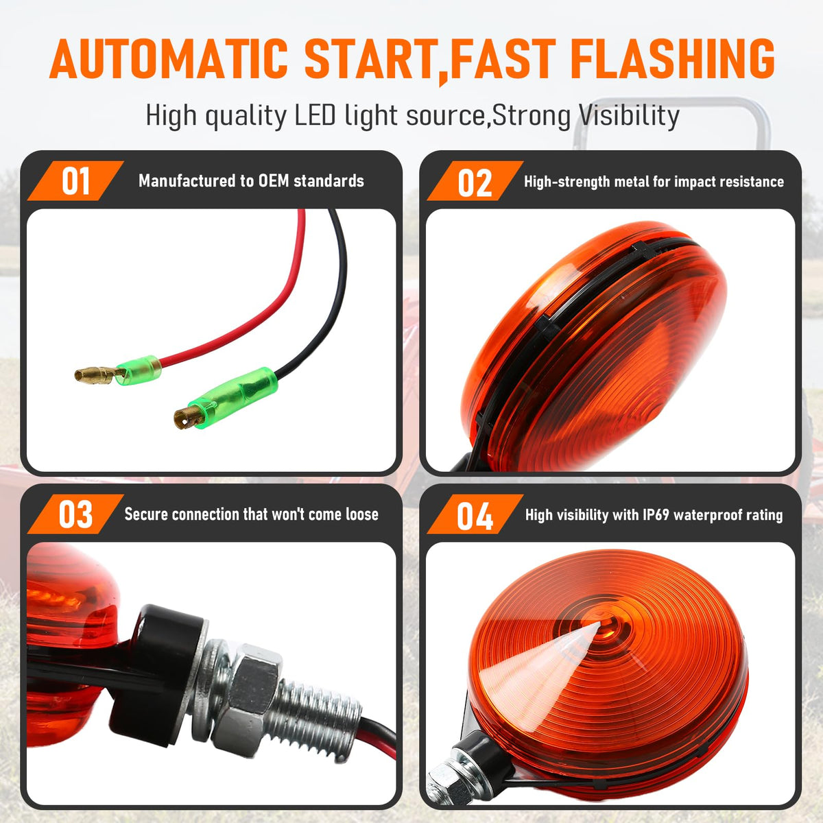 JKIANTECH backside wiring connector view for easy plug-and-play installation benefit