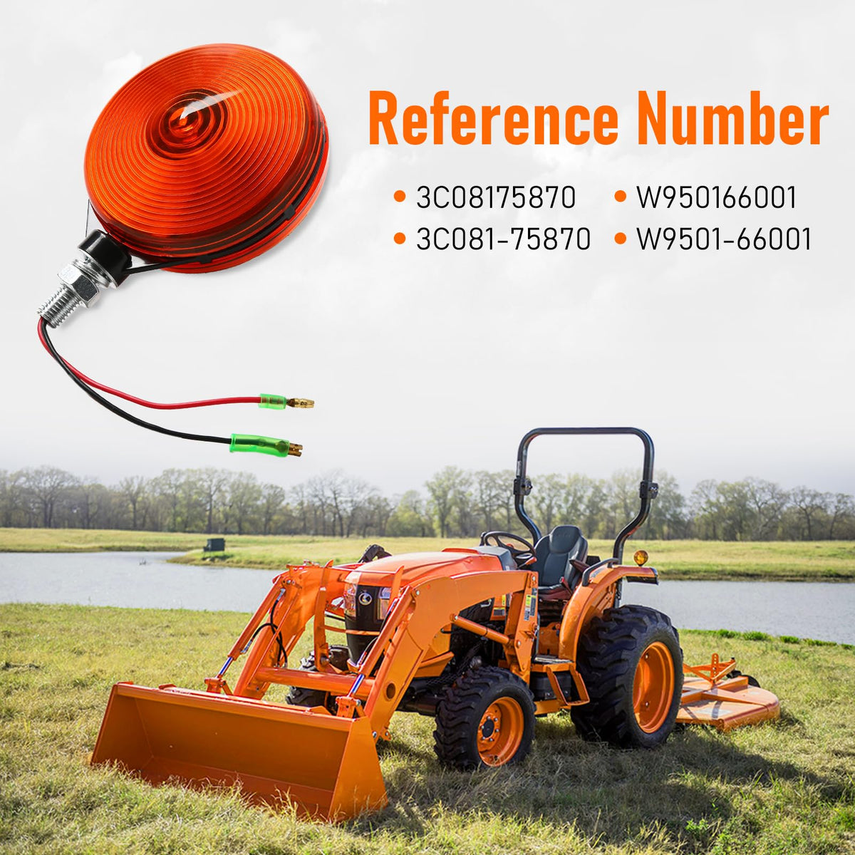 JKIANTECH side profile highlighting mounting bracket for secure tractor attachment benefit